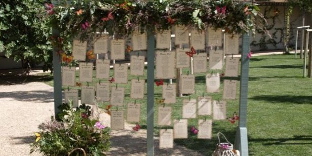 Camino de flores en la ceremonia nupcial